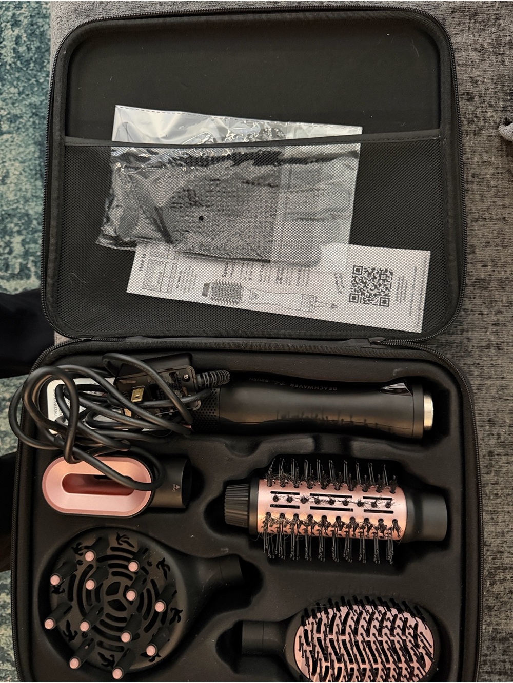 Beachwaver Hot Air Styling Set - Black and Rose Gold